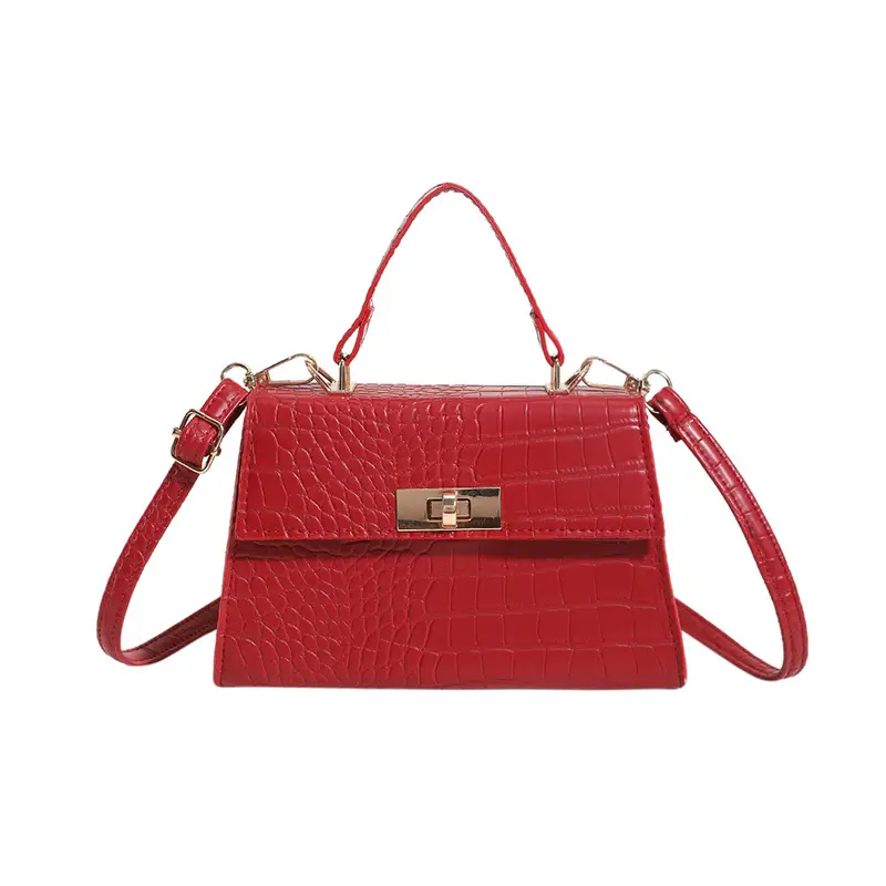 Green Croc Leather Shoulder Bag for Women 2023 - Image 9