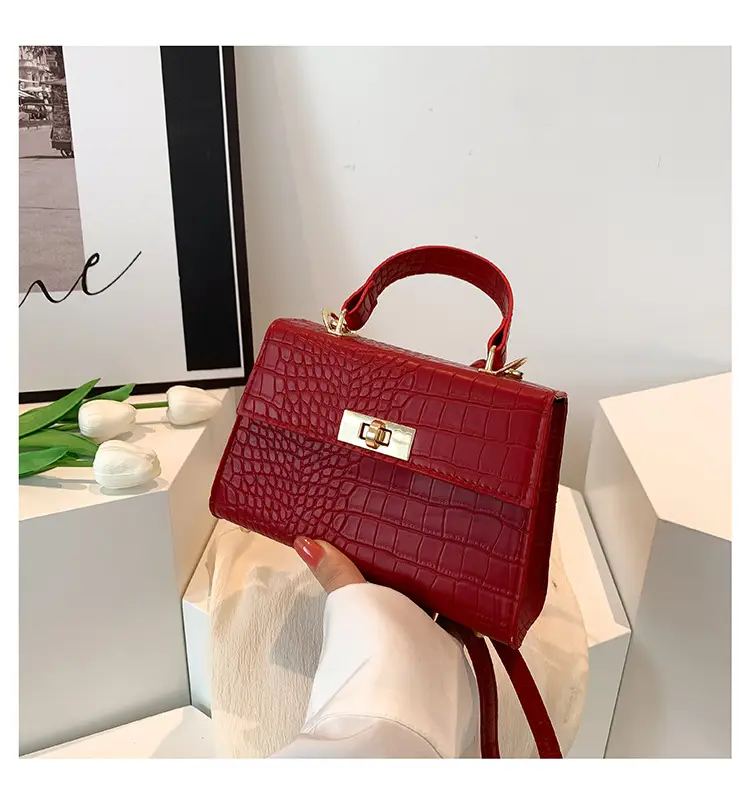 Green Croc Leather Shoulder Bag for Women 2023 — feature 22