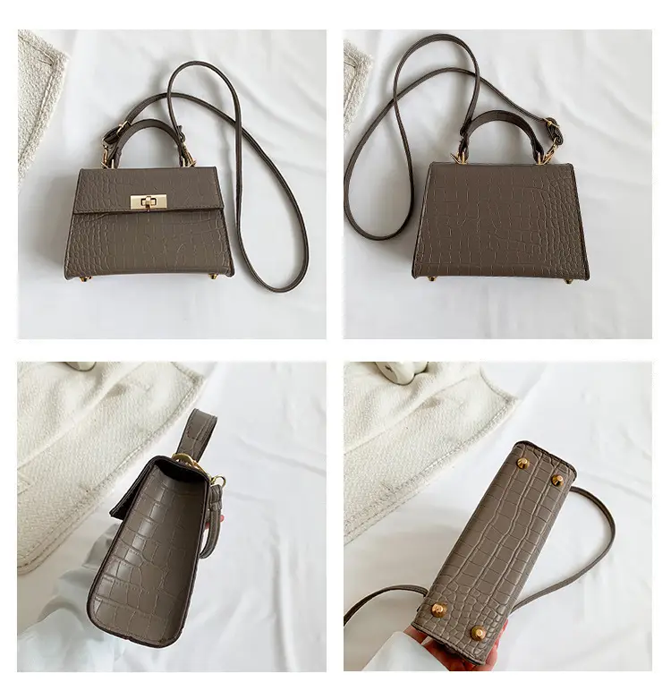Green Croc Leather Shoulder Bag for Women 2023 — feature 7