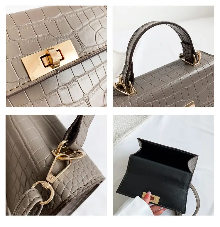 Green Croc Leather Shoulder Bag for Women 2023 — feature 8