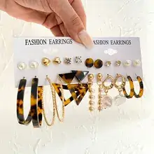 European & American Retro Metal Earrings Set for Women — feature 2