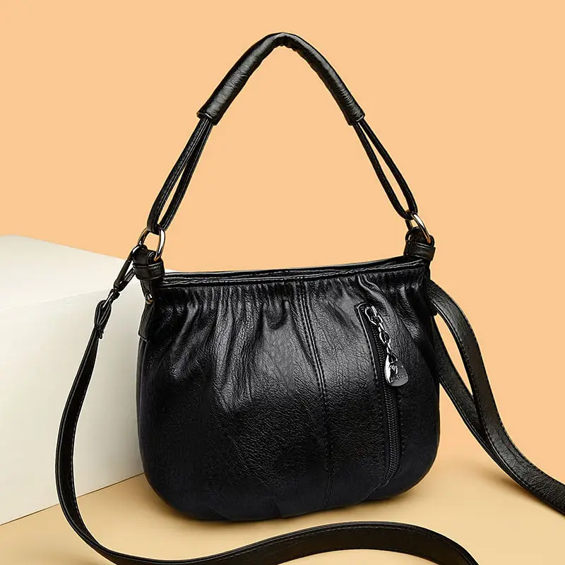Women's Cream Crossbody Satchel Bag 2023 - Image 10