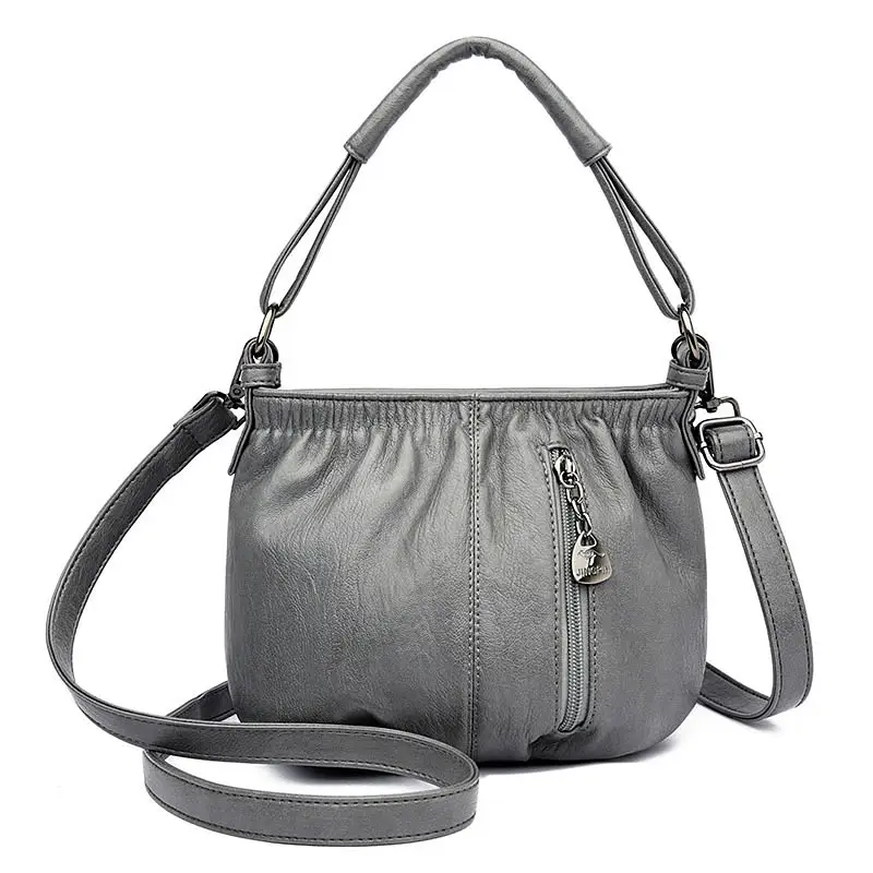 Women's Cream Crossbody Satchel Bag 2023 - Image 2