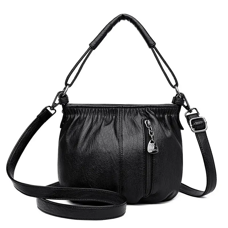 Women's Cream Crossbody Satchel Bag 2023 - Image 3