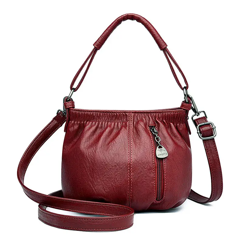 Women's Cream Crossbody Satchel Bag 2023 - Image 4