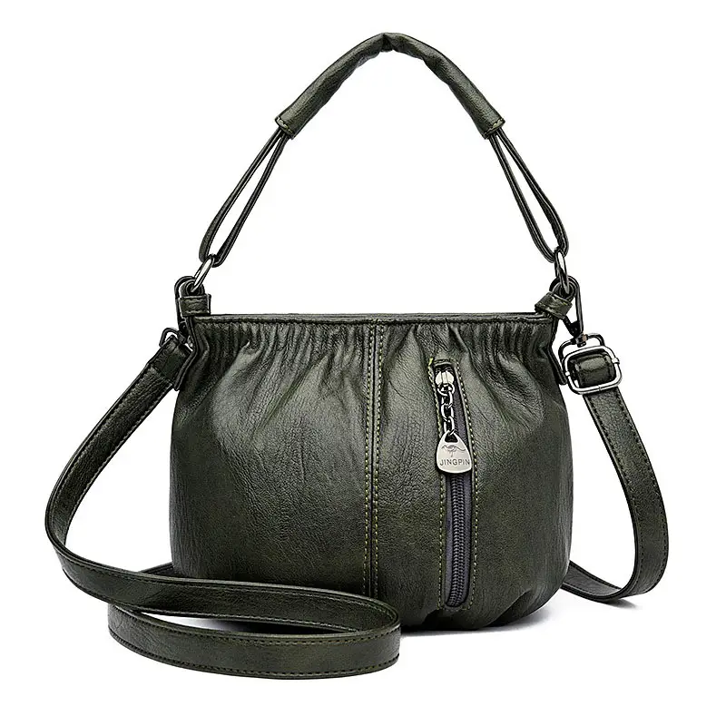 Women's Cream Crossbody Satchel Bag 2023 - Image 6