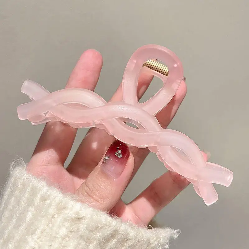 Pink Shark Hair Clip for Large Volume Women - Image 11