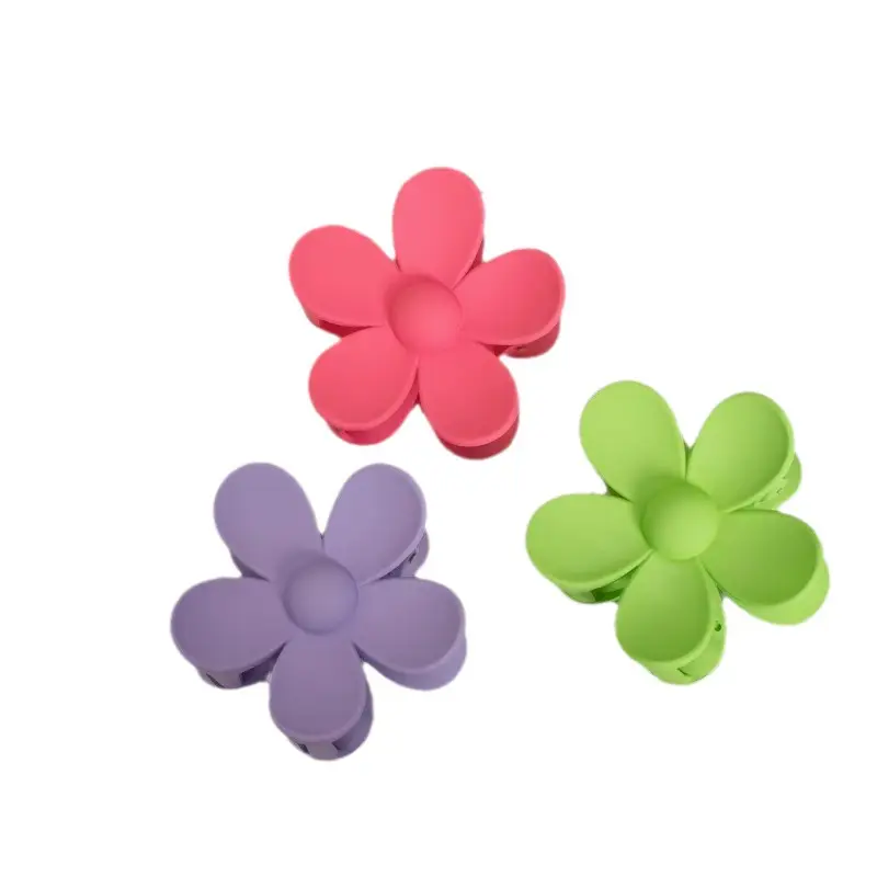 Orange Flower Hairpin Women's Ponytail Grab Clip - Image 16