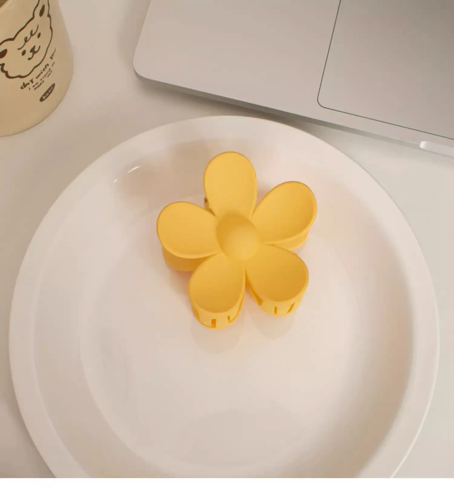 Orange Flower Hairpin Women's Ponytail Grab Clip — feature 18