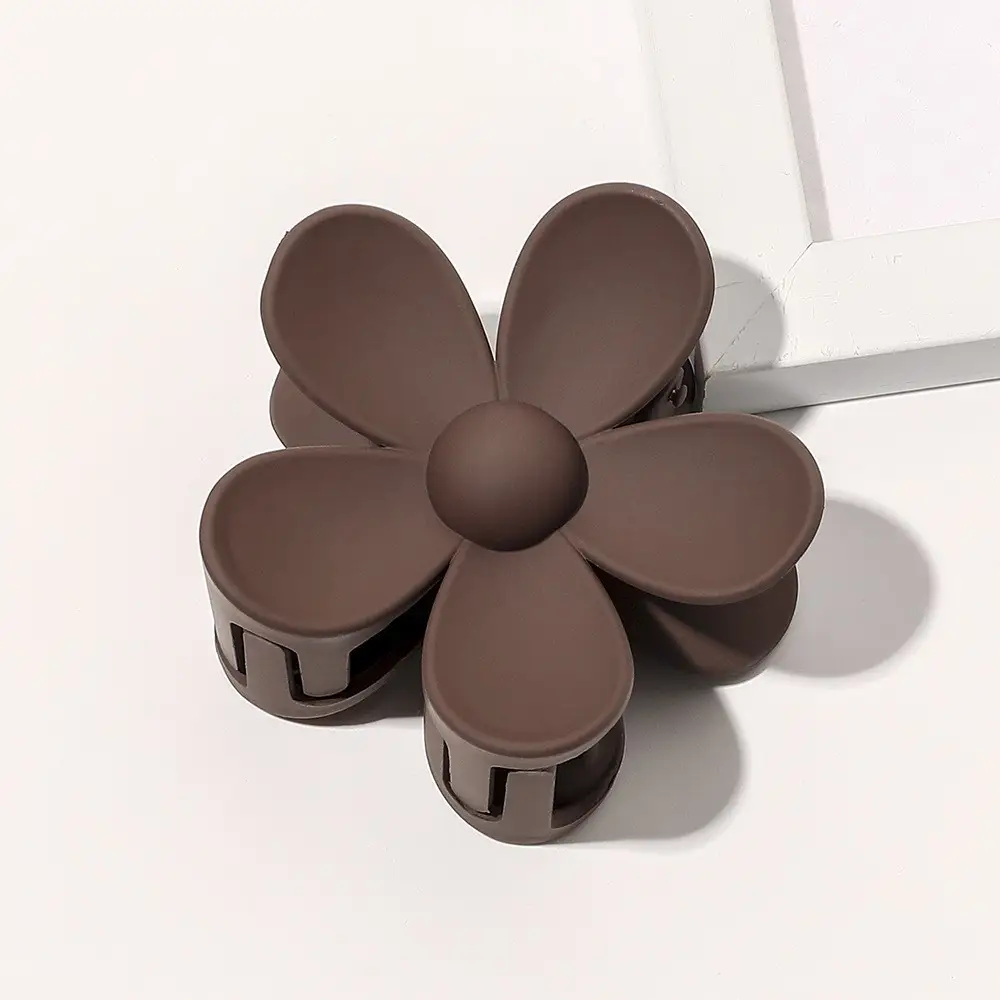 Orange Flower Hairpin Women's Ponytail Grab Clip - Image 10