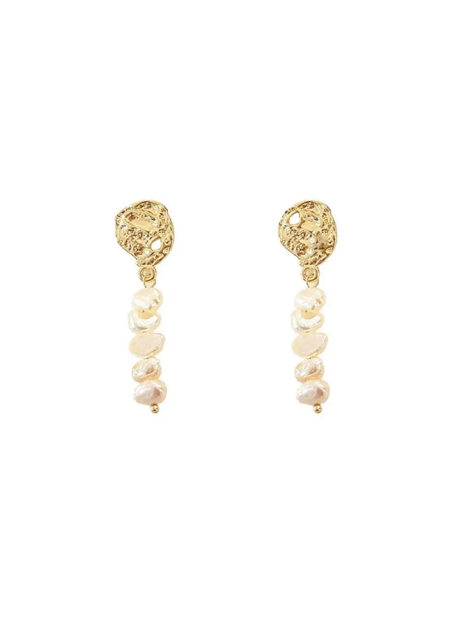 Women Pearl Earrings 925 Silver Elegant Retro Baroque — feature 5