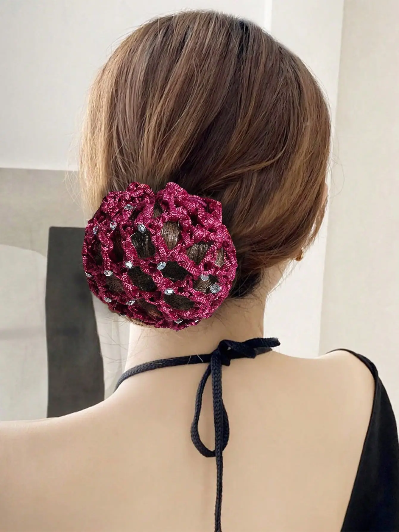 Professional Hair Net Rack with Rhinestones — feature 2
