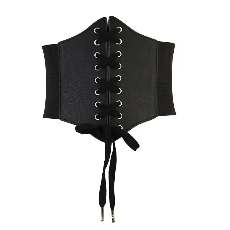 Vintage Women's Red Black Slimming Waist Cover Belt