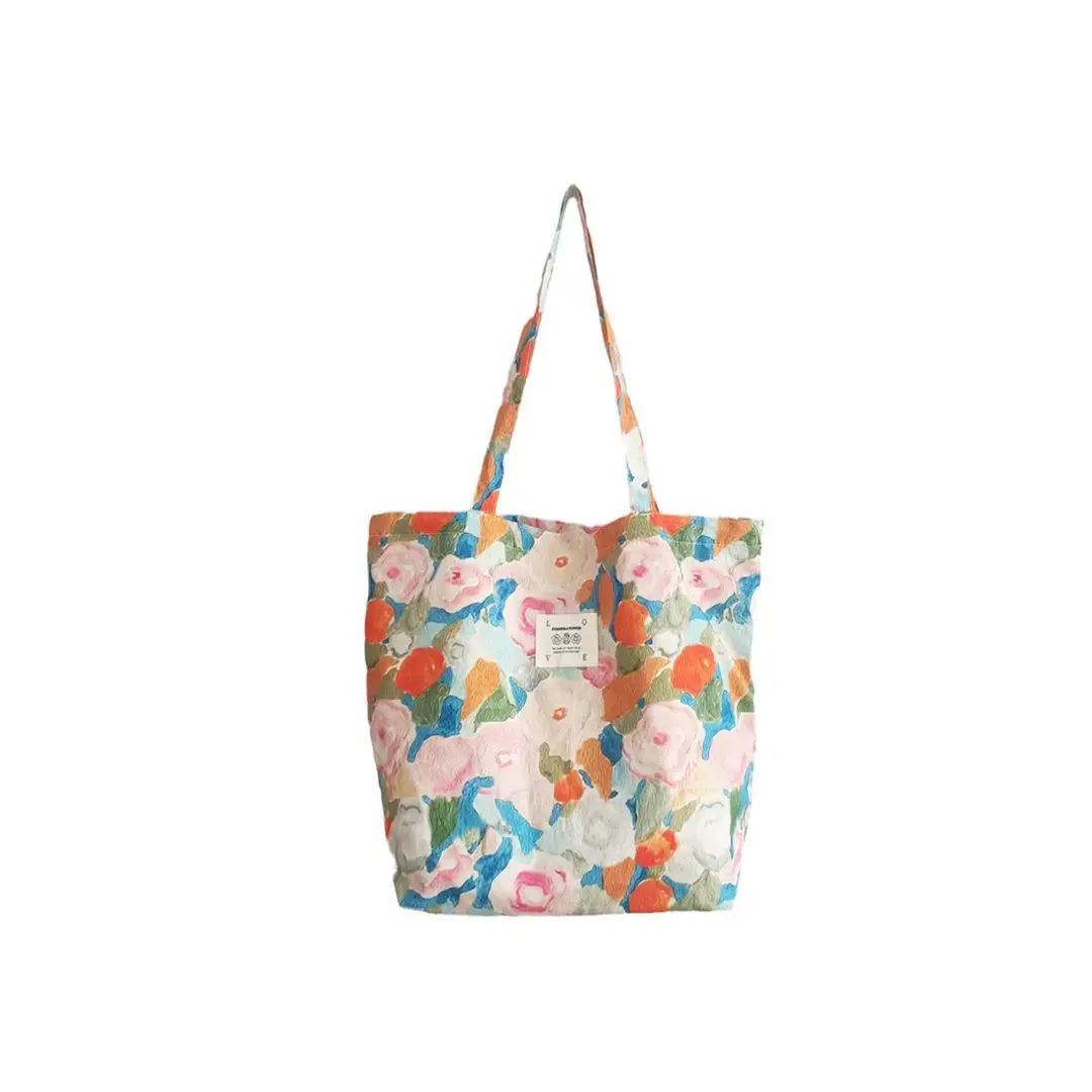 Women's Floral Print Shoulder Bag for Travel & School