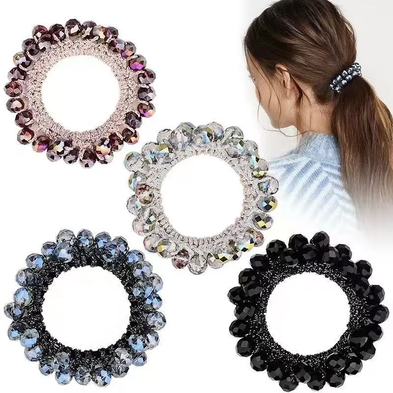 Crystal Pearl Hair Bands for Women Black Silver White - Image 12