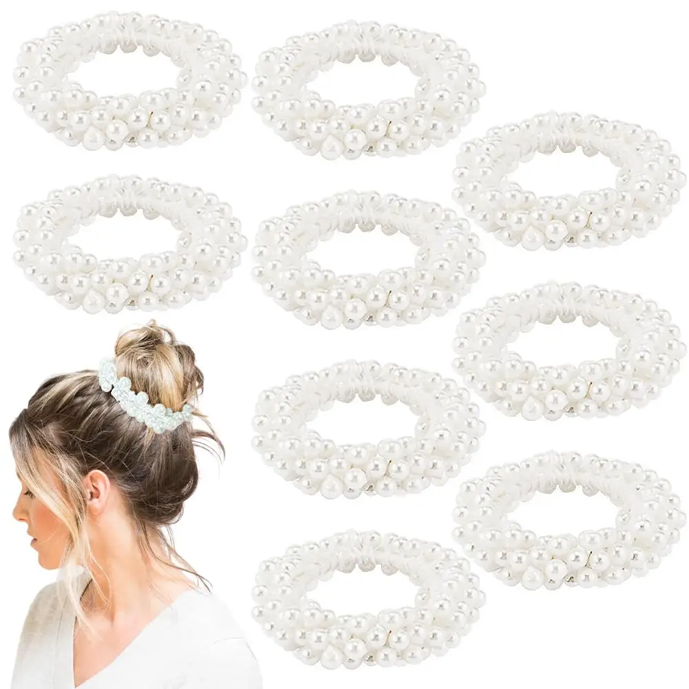 Crystal Pearl Hair Bands for Women Black Silver White — feature 7