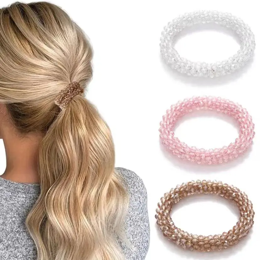 Crystal Pearl Hair Bands for Women Black Silver White - Image 15