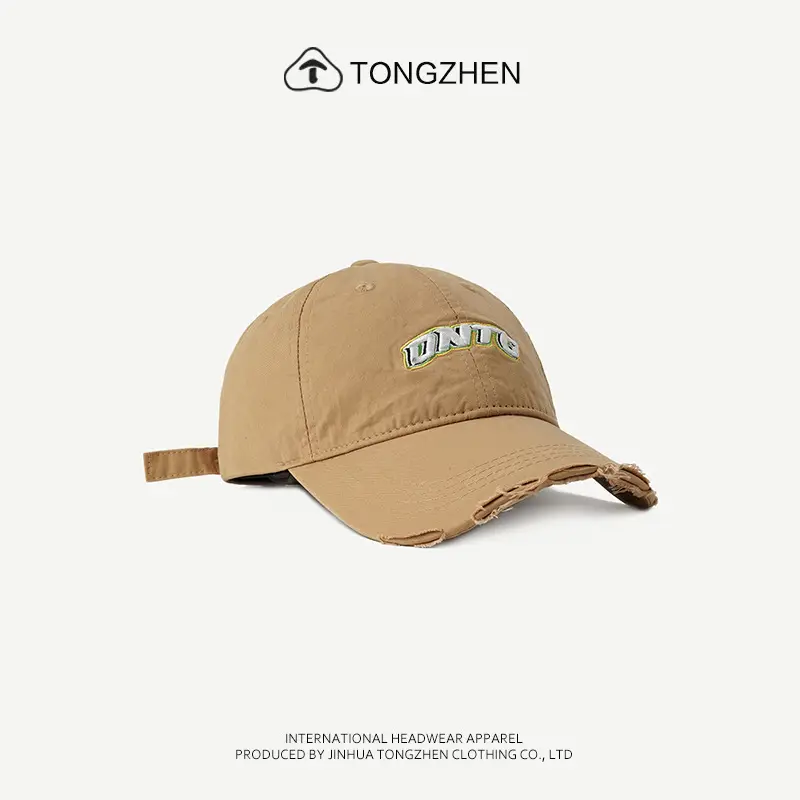 Women Cotton Embroidered Baseball Cap Beige — feature 11