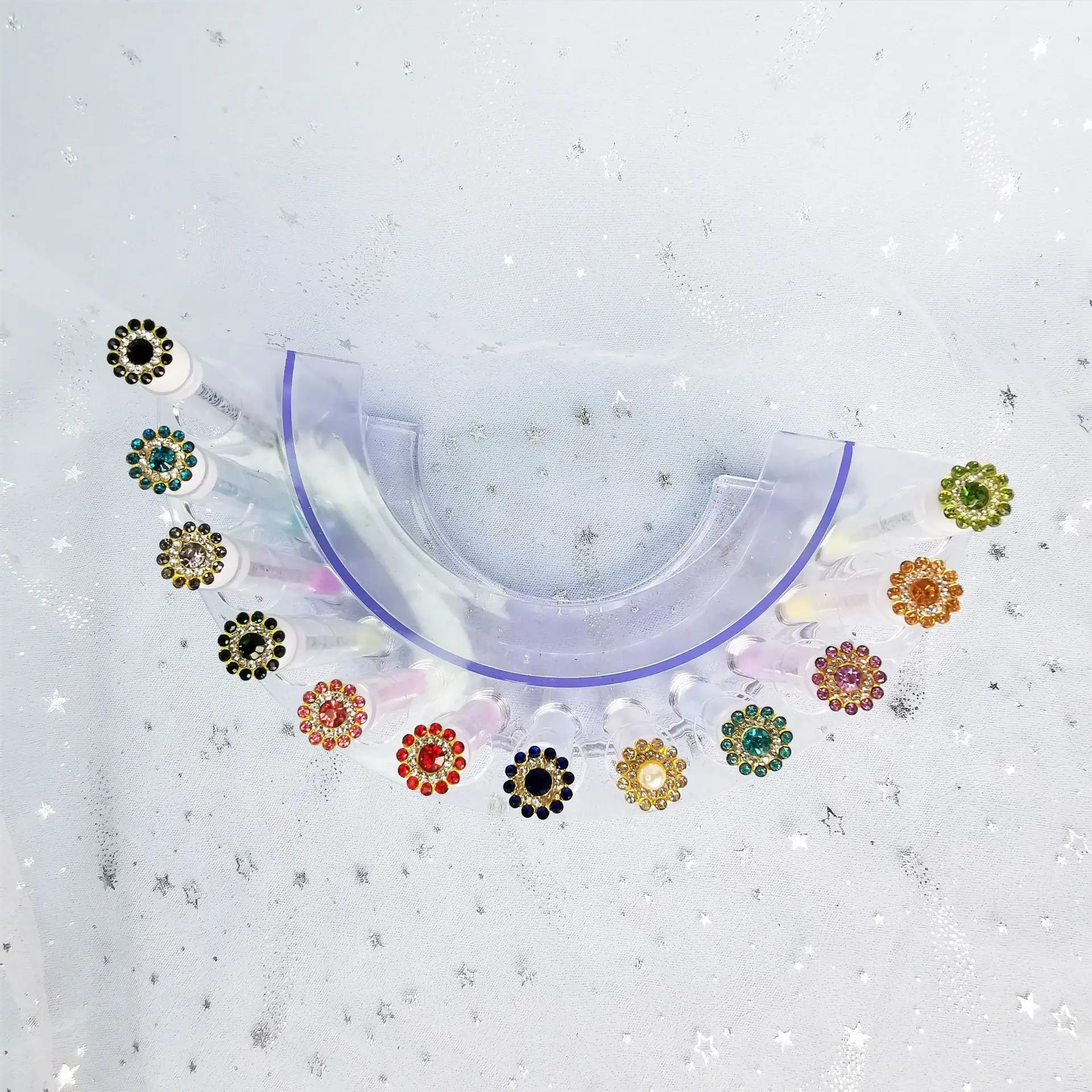 Multicolor Crystal Eyelash Brush Set for Women — feature 10