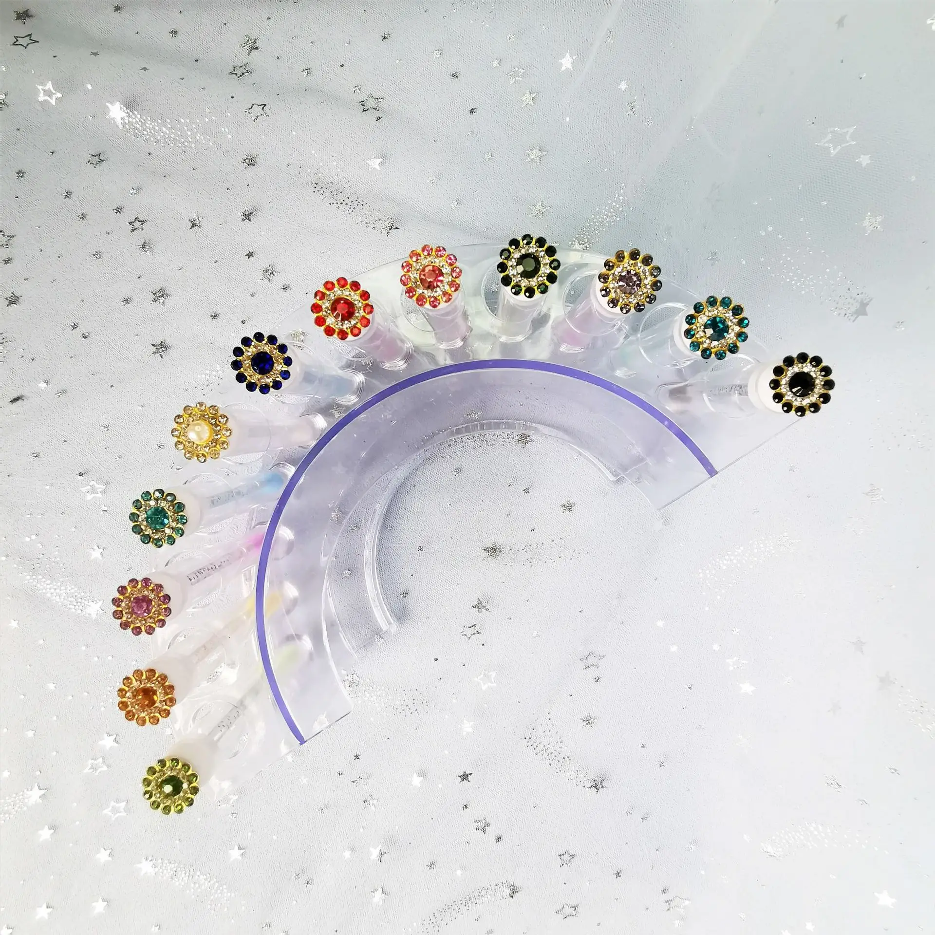 Multicolor Crystal Eyelash Brush Set for Women — feature 11