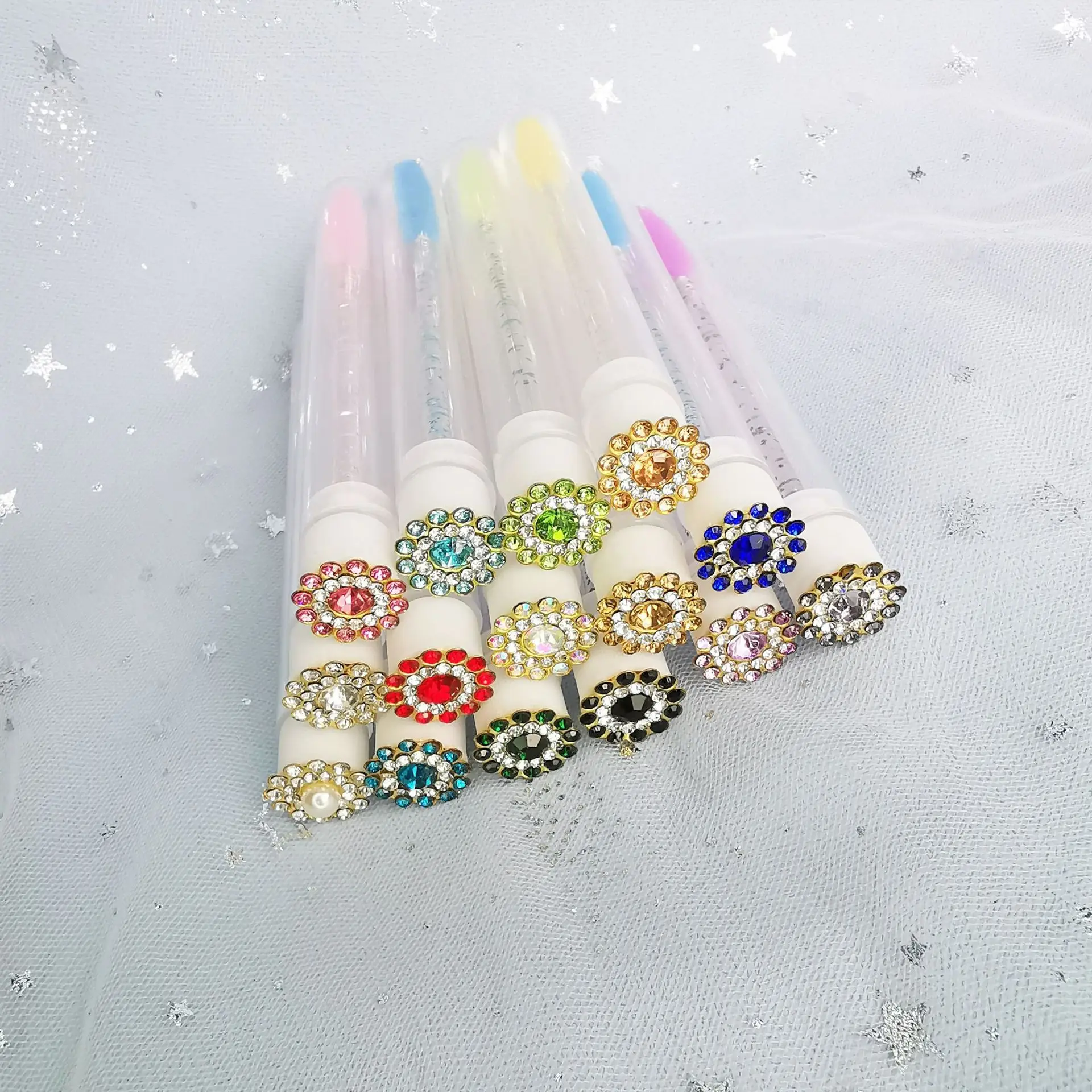 Multicolor Crystal Eyelash Brush Set for Women — feature 12