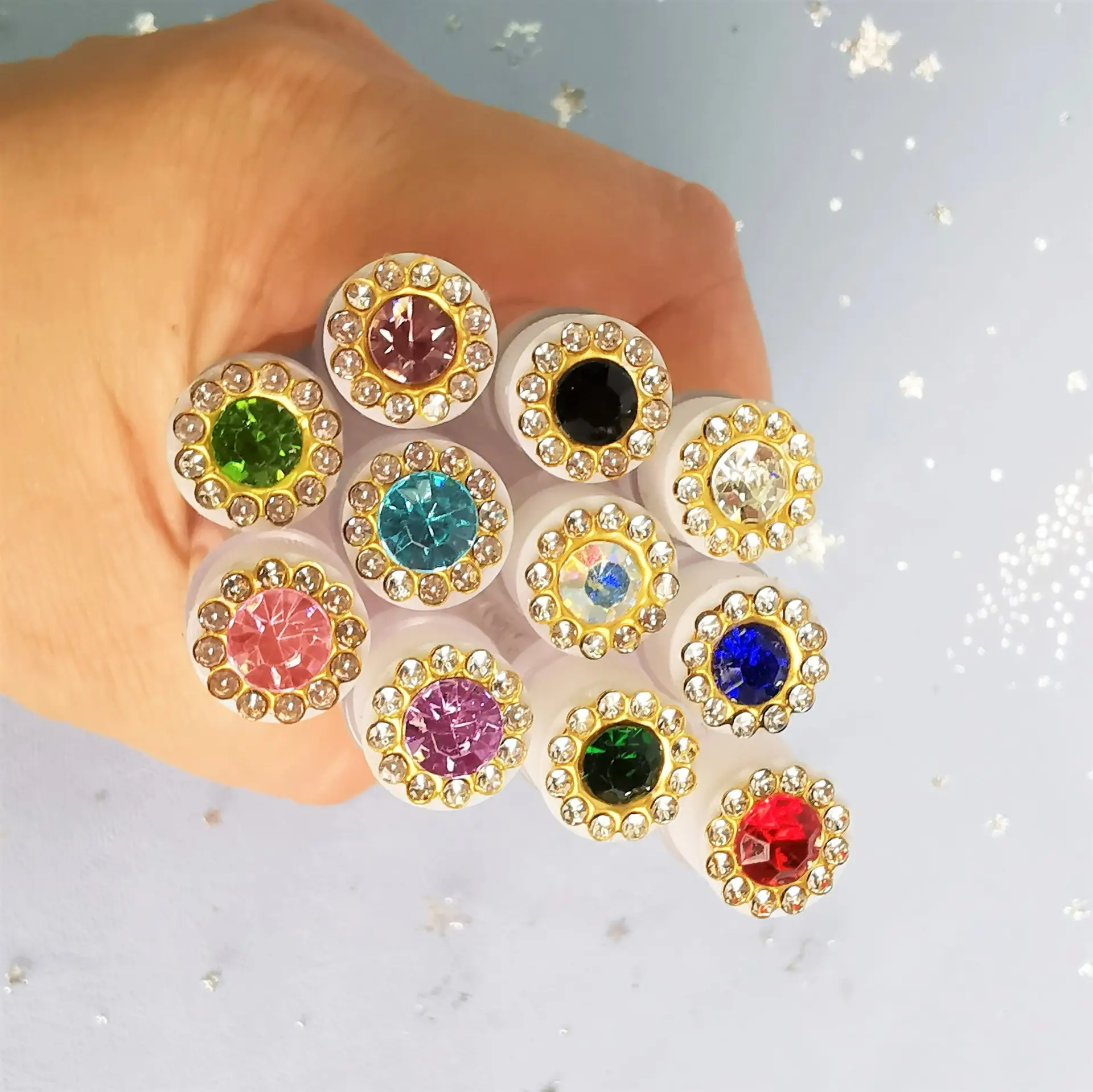 Multicolor Crystal Eyelash Brush Set for Women — feature 2