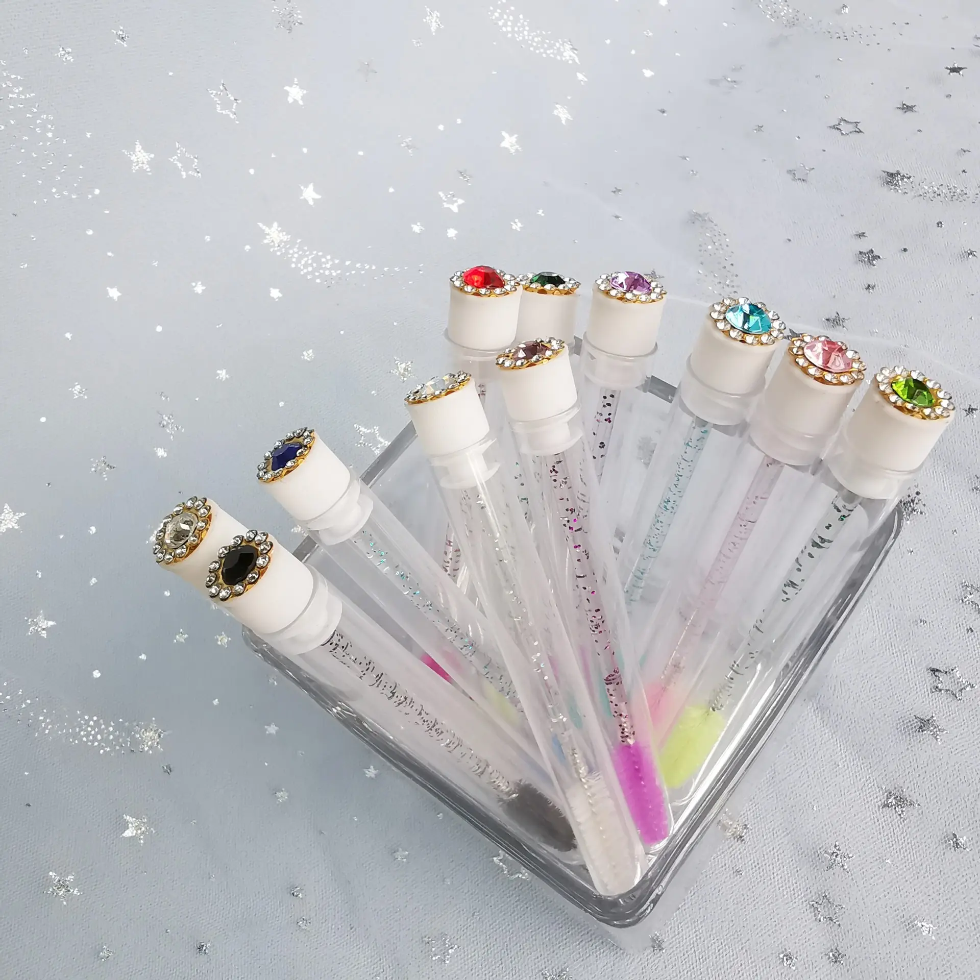 Multicolor Crystal Eyelash Brush Set for Women — feature 6