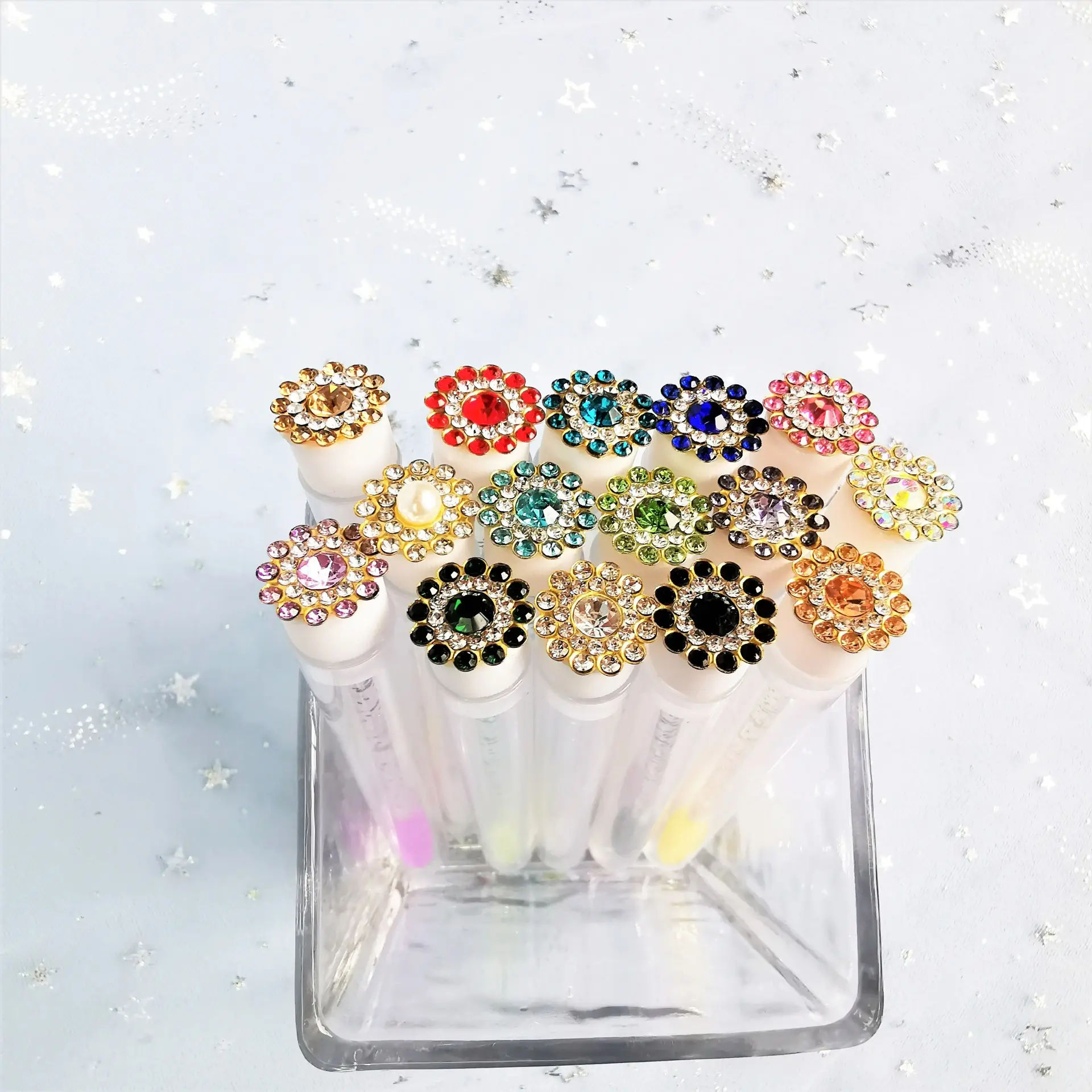 Multicolor Crystal Eyelash Brush Set for Women — feature 8