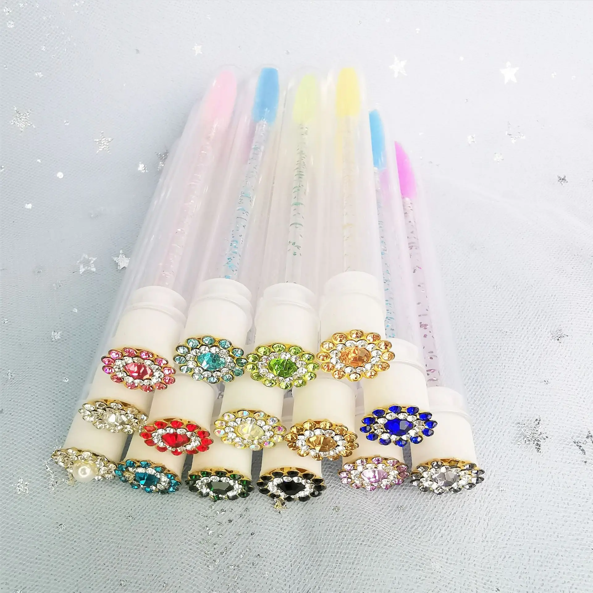Multicolor Crystal Eyelash Brush Set for Women — feature 9