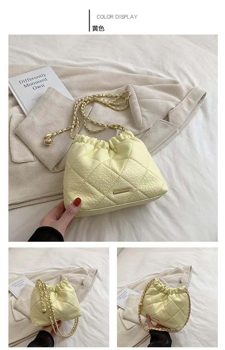 Black Quilted Chain Shoulder Bag for Women — feature 20