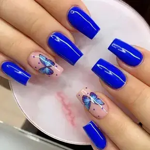 24 Pcs Fake Nails with Glitter & Pink Gradient Design — feature 14