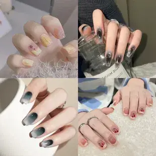 24 Pcs Fake Nails with Glitter & Pink Gradient Design — feature 8