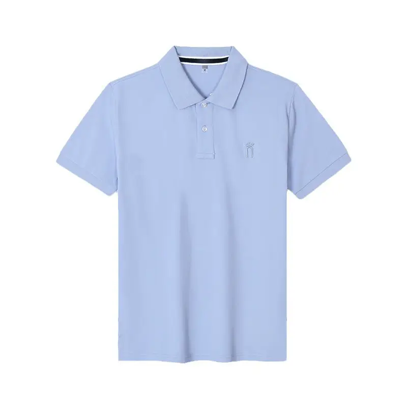 Men's Orange Pure Cotton Polo Shirt Short Sleeve 2025