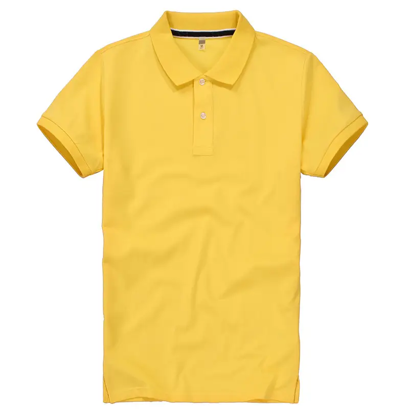 Men's Orange Pure Cotton Polo Shirt Short Sleeve 2025
