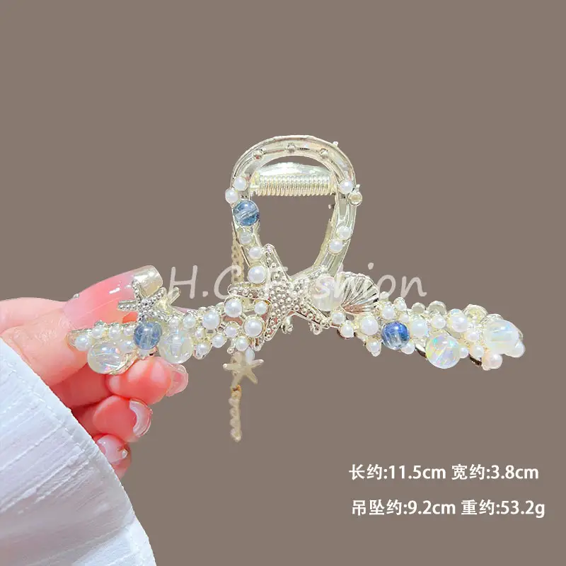 High-End Camellia Hairpin with Pearl Tassel for Women - Image 2