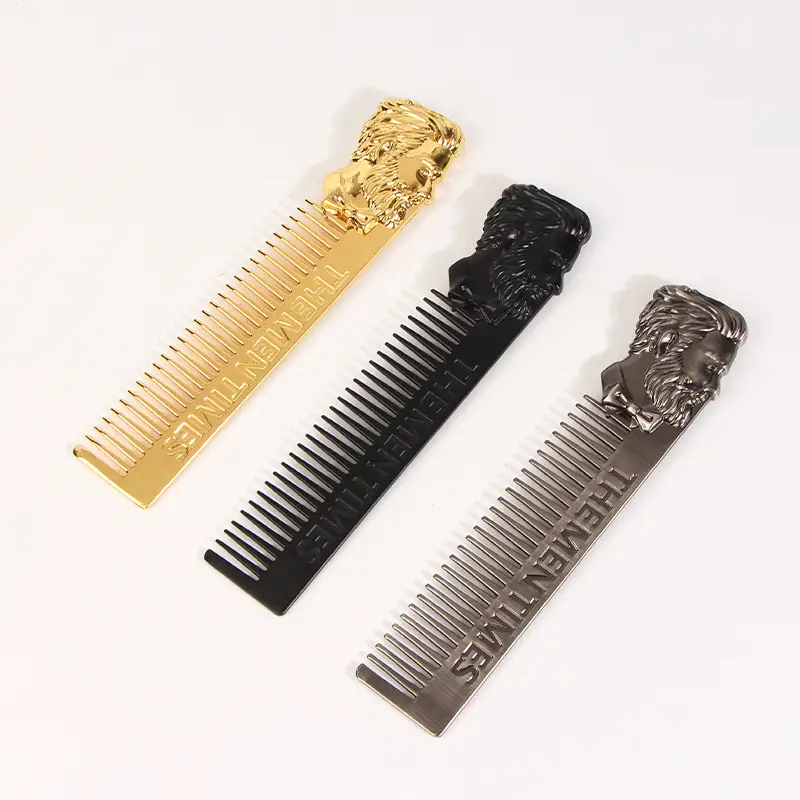 Gold Dragon Head Beard Combs for Men - Image 8