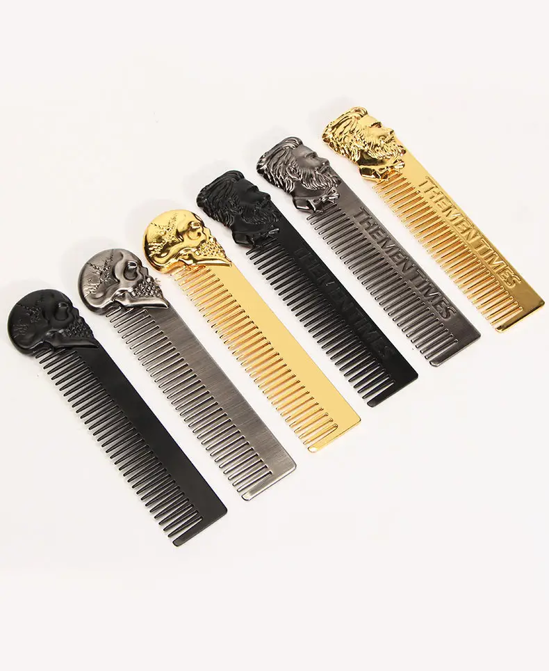 Gold Dragon Head Beard Combs for Men — feature 1