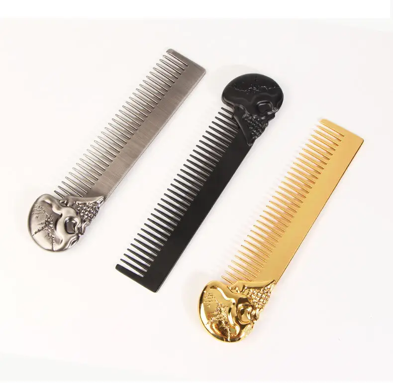 Gold Dragon Head Beard Combs for Men — feature 3