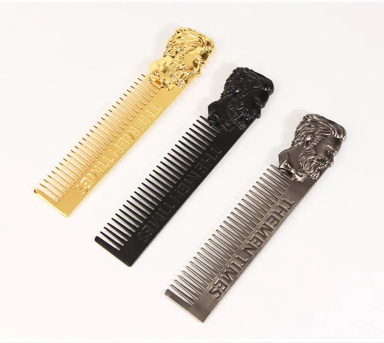 Gold Dragon Head Beard Combs for Men — feature 4