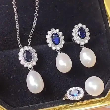 Freshwater Pearl Inlay Set for Women - Image 8