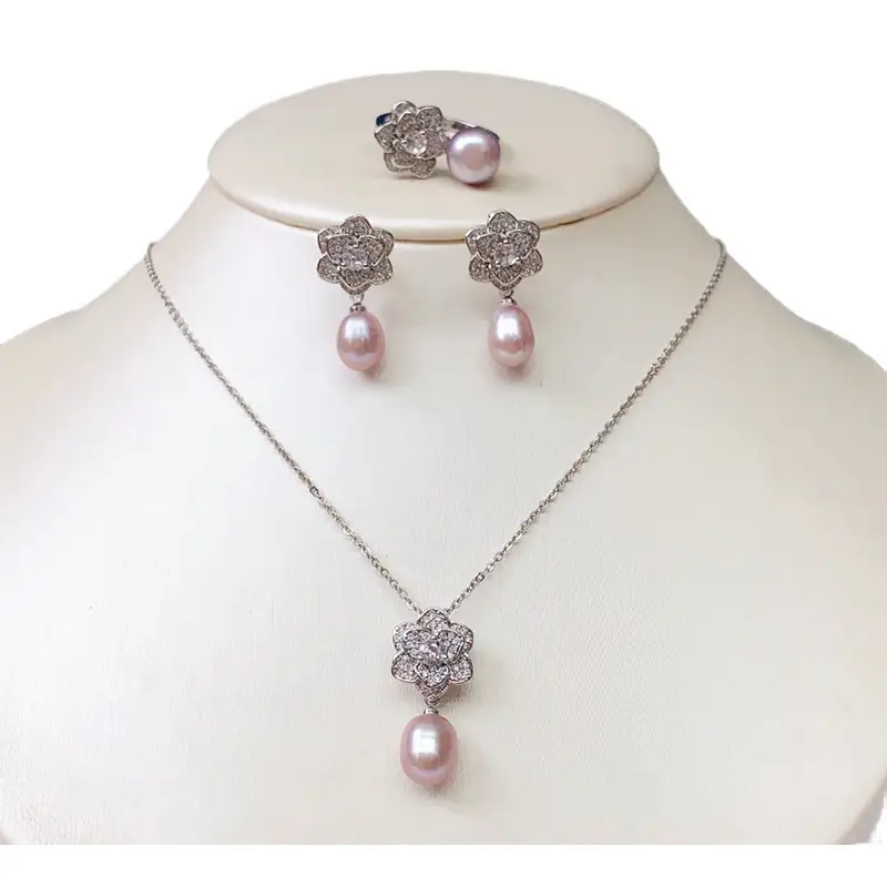 Freshwater Pearl Inlay Set for Women - Image 10