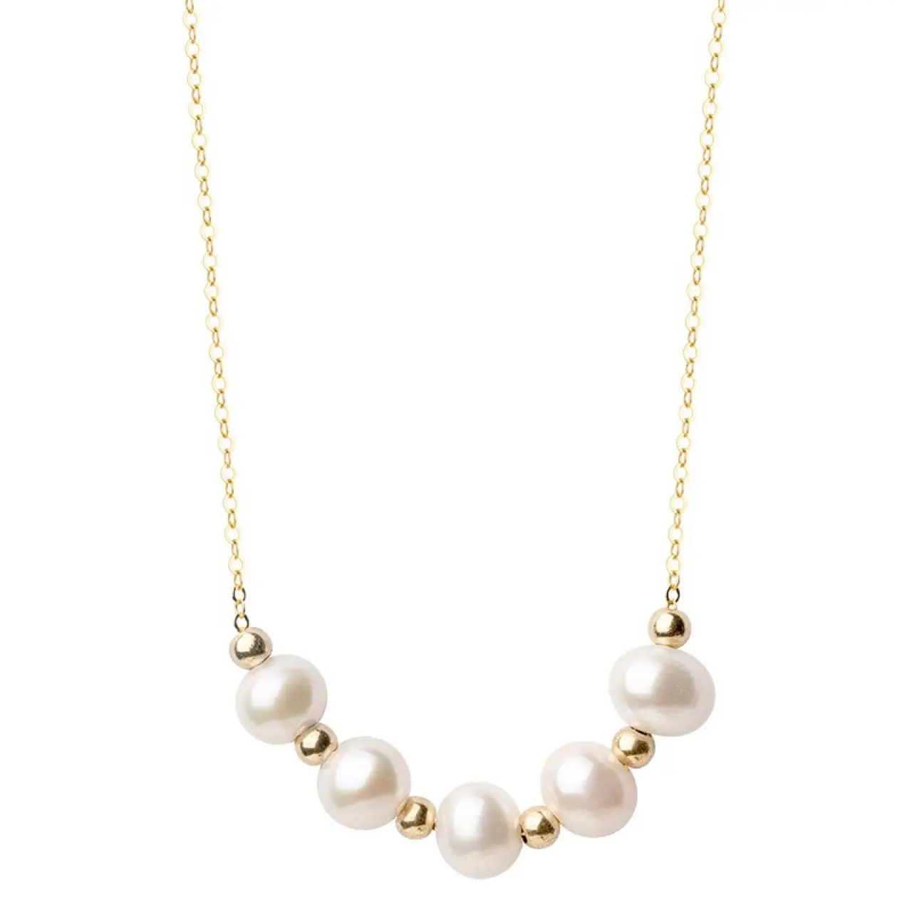 925 Silver Pearl Clavicle Necklace for Women
