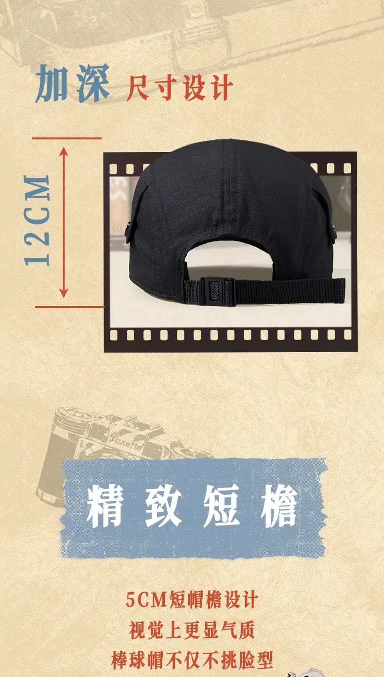 Men's Olive Green Baseball Cap Summer Casual Hat — feature 14