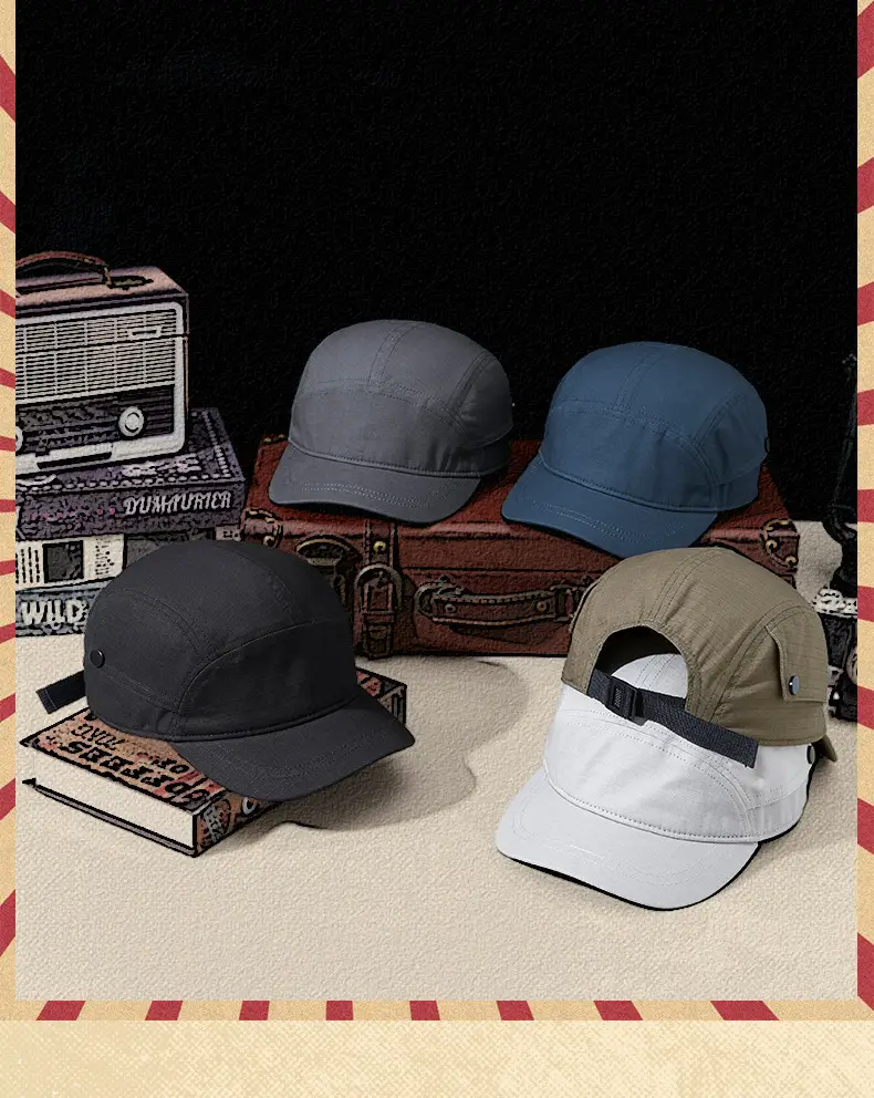 Men's Olive Green Baseball Cap Summer Casual Hat — feature 3