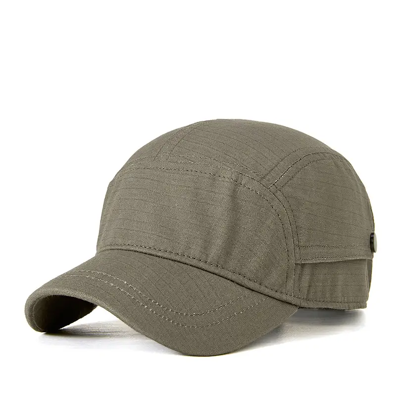 Men's Olive Green Baseball Cap Summer Casual Hat - Image 4