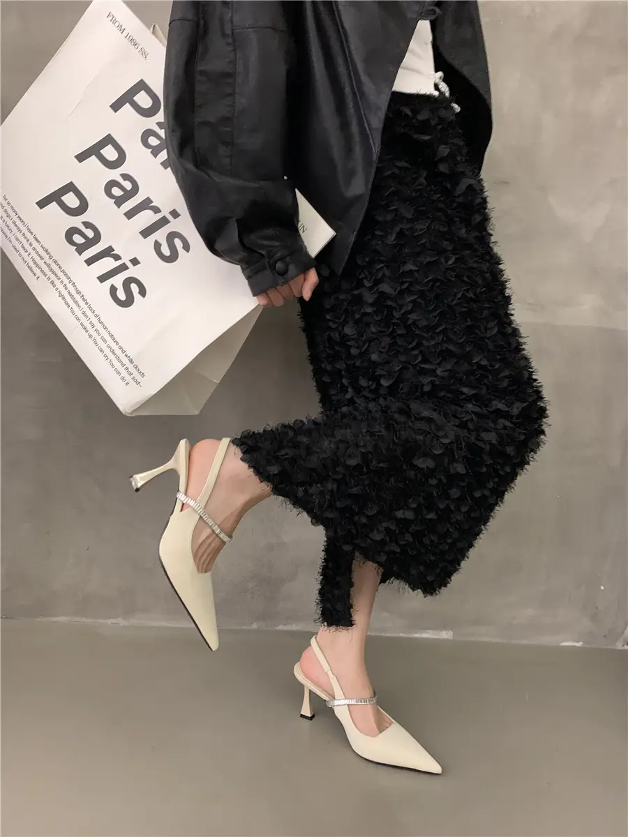 Black French Mary Jane Heels for Women Spring Summer — feature 12