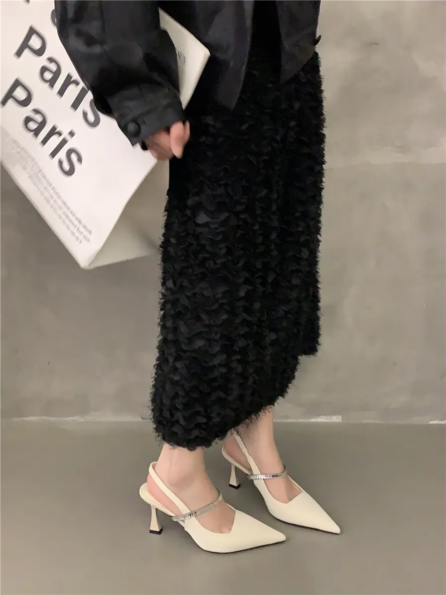 Black French Mary Jane Heels for Women Spring Summer — feature 14