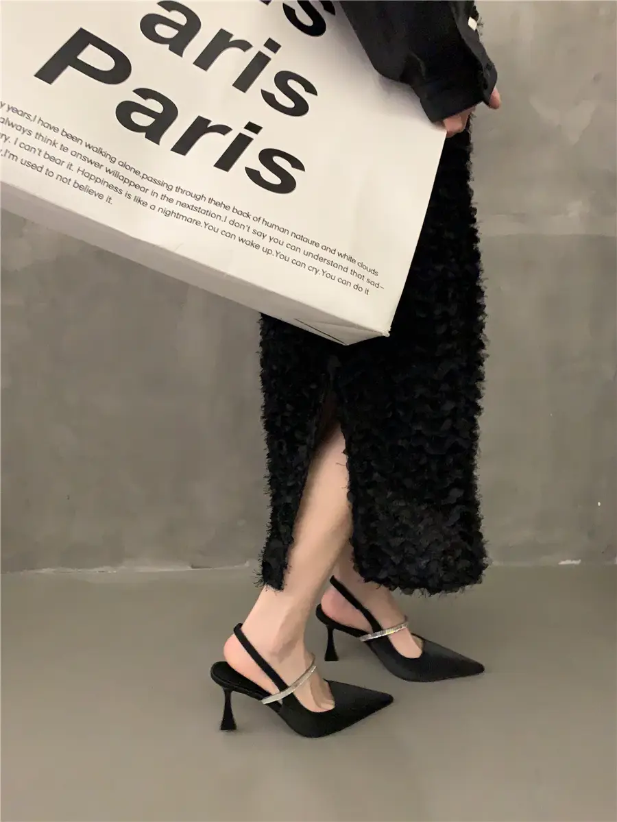 Black French Mary Jane Heels for Women Spring Summer — feature 3