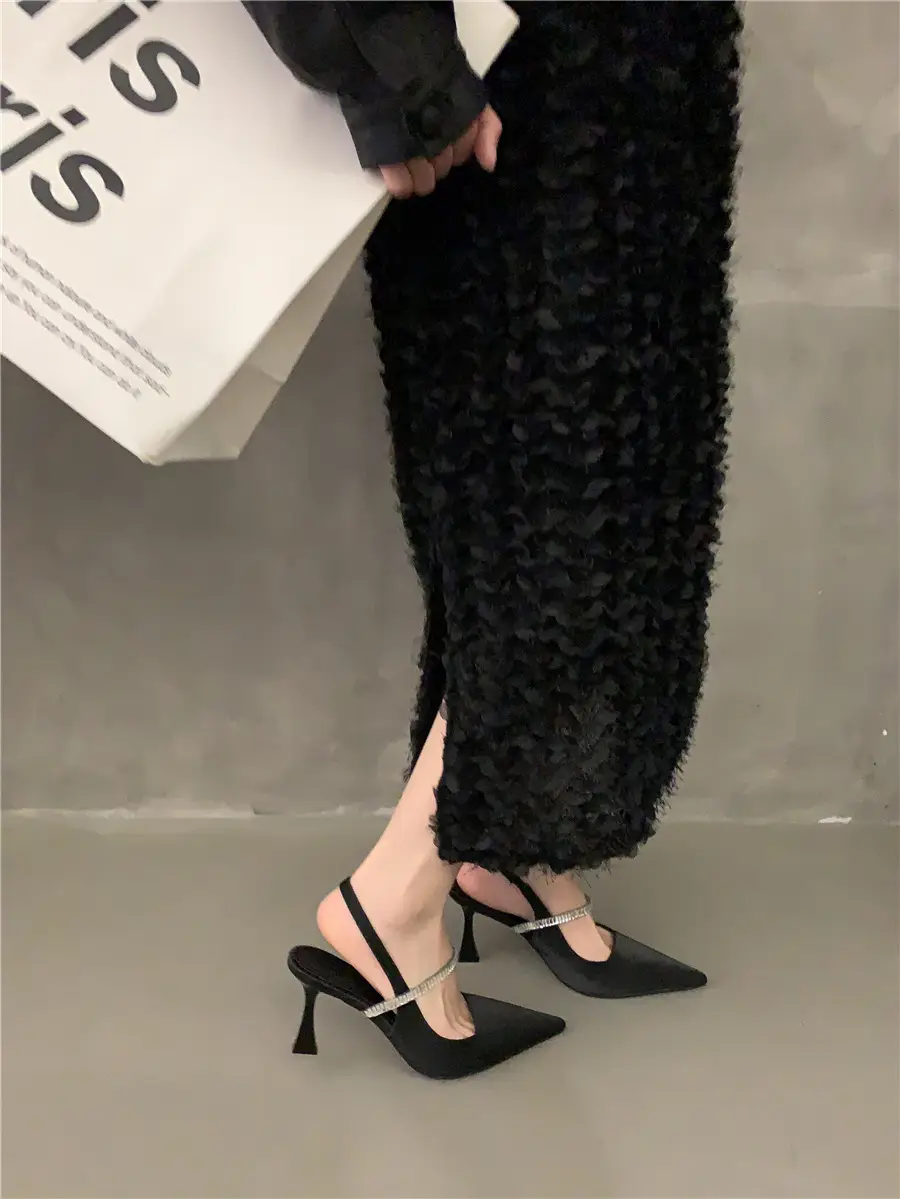 Black French Mary Jane Heels for Women Spring Summer — feature 4