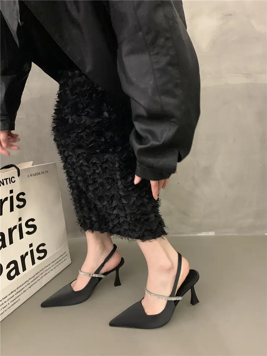 Black French Mary Jane Heels for Women Spring Summer — feature 6